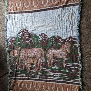Horse Tapestry/ Throw Blanket